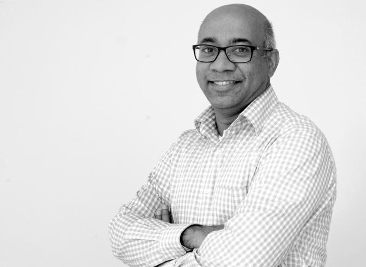 Pastor Geomon George with neighbors